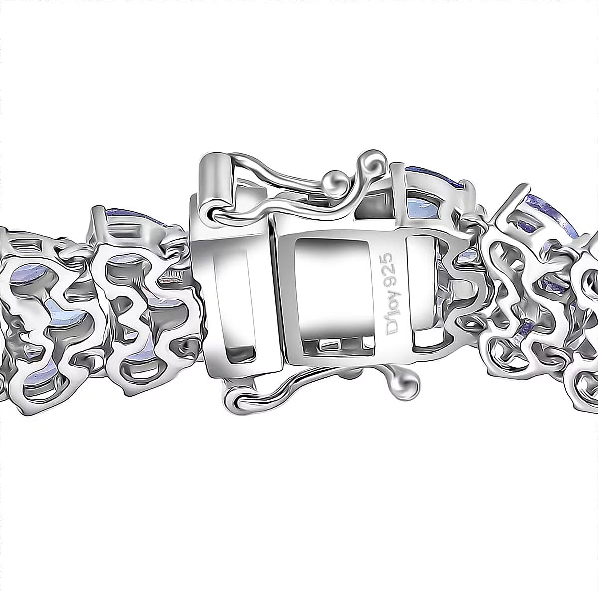 D'Joy Tanzanite Bracelet in Rhodium Over Sterling Silver (6.50 In) 17.00 ctw image number 6