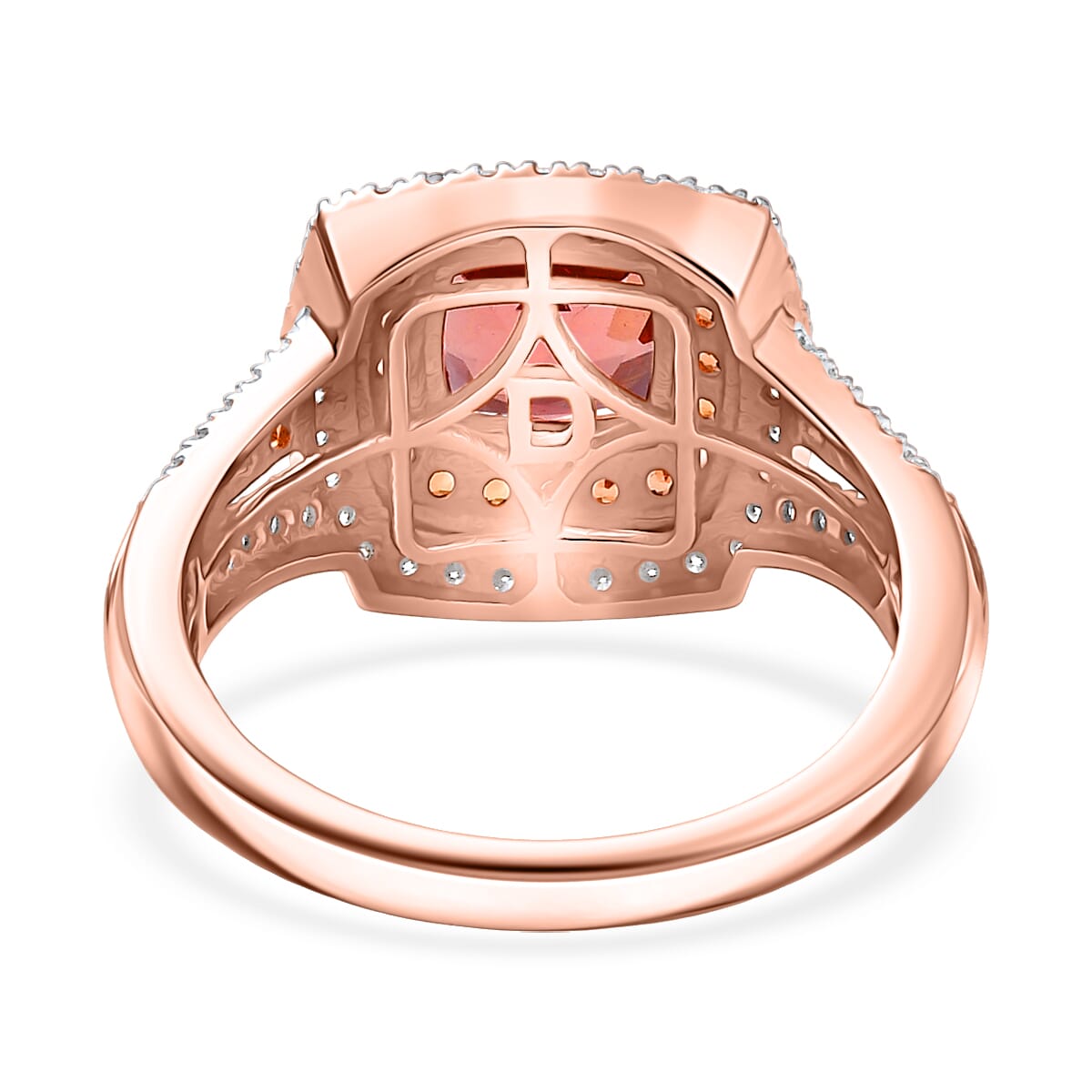 D'Joy Champagne Apatite and Multi Gemstone 2.65 ctw Ring in 18K Vermeil Rose Gold Over Sterling Silver (Size 7.0) image number 4