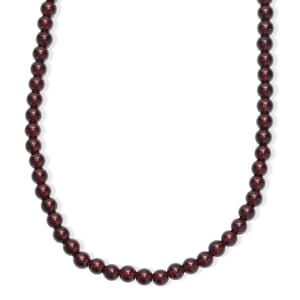 D'Joy AAA Mozambique Garnet 145.00 ctw Beaded Necklace in 18K Vermeil Yellow Gold Over Sterling Silver 20 Inches