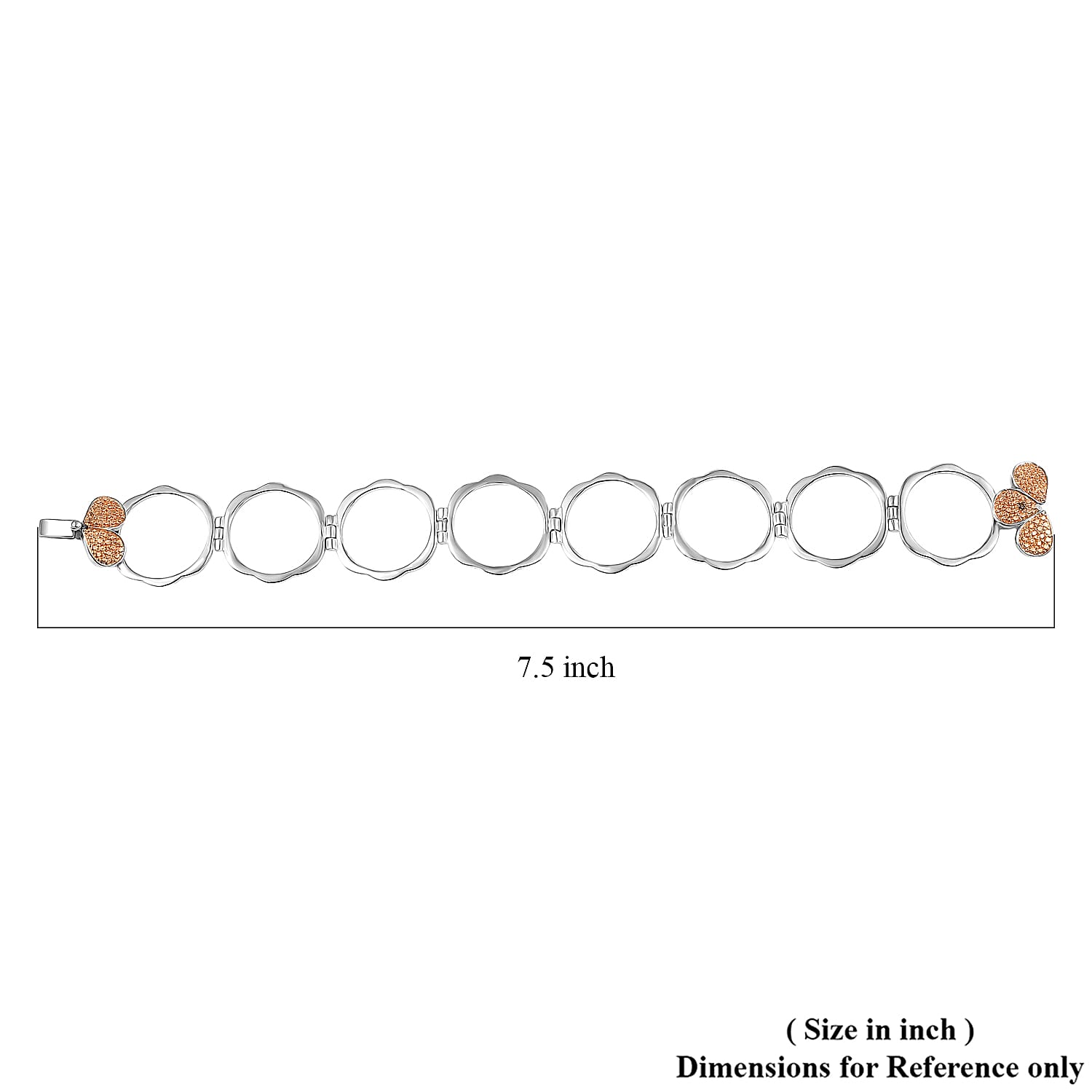 EverTrue Natural Champagne Diamond Ring (Size 8.0) or Convertible Bracelet (7.50In) in Platinum Bond