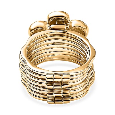 EverTrue White Diamond Ring (Size 8.0) or Convertible Bracelet (7.50In) in 18K YG Plated