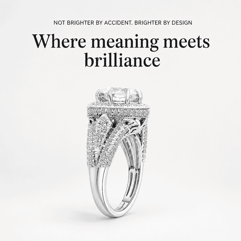 IGI Certified Luxuriant Lab Grown Diamond E-F VS 3.50 ctw Art Deco Ring in 950 Platinum (Size 5.0) 7.45 Grams