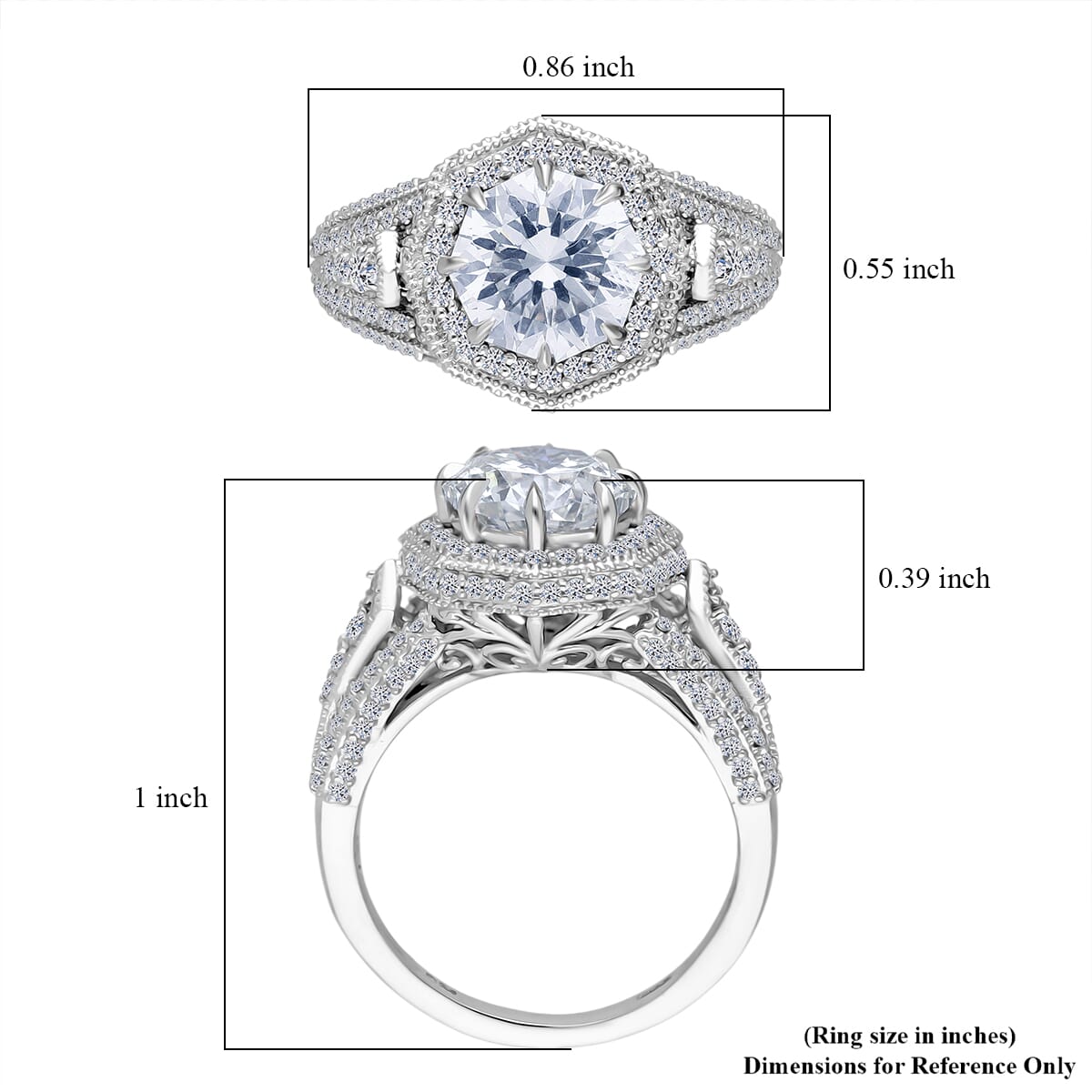 IGI Certified Luxuriant Lab Grown Diamond E-F VS 3.50 ctw Art Deco Ring in 950 Platinum (Size 6.0) 7.45 Grams image number 4