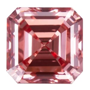IGI Certified Luxuriant Lab Grown Pink Diamond (Asscher) (VS2) 2.05 ctw