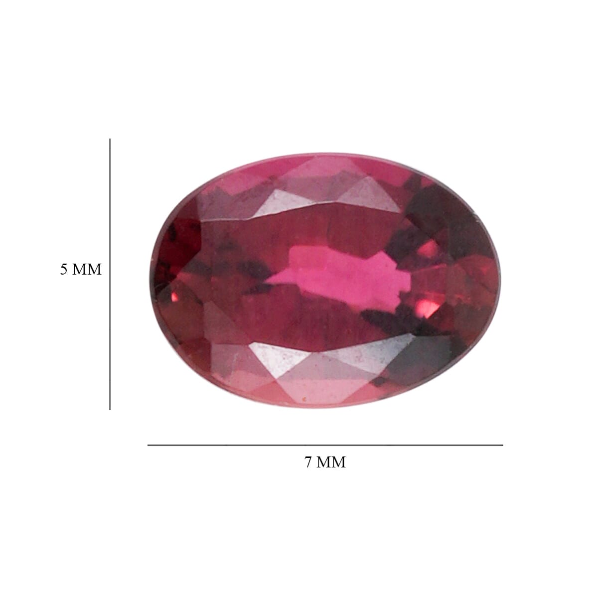 AAAA Ouro Fino Rubellite Set of 2 (Ovl 7x5 mm) 1.50 ctw image number 4