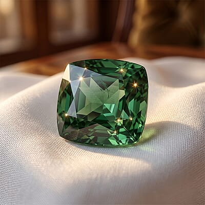 AAAA Green Tourmaline (Cush 7.5x7.5 mm) 2.00 ctw