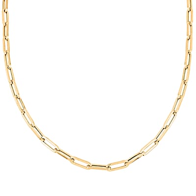 6mm Paperclip Chain Necklace in 10K Yellow Gold 17.10 Grams 22 Inches
