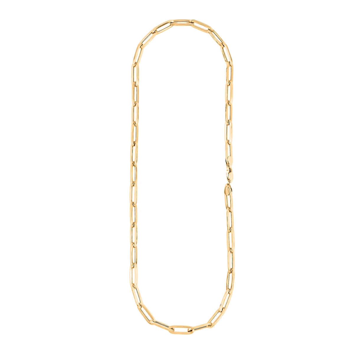 6mm Paperclip Chain Necklace in 10K Yellow Gold 17.10 Grams 22 Inches image number 5