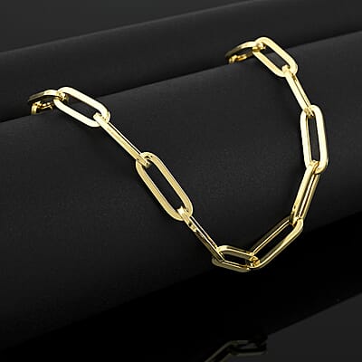 6mm Paperclip Chain Necklace in 10K Yellow Gold 18.40 Grams 24 Inches