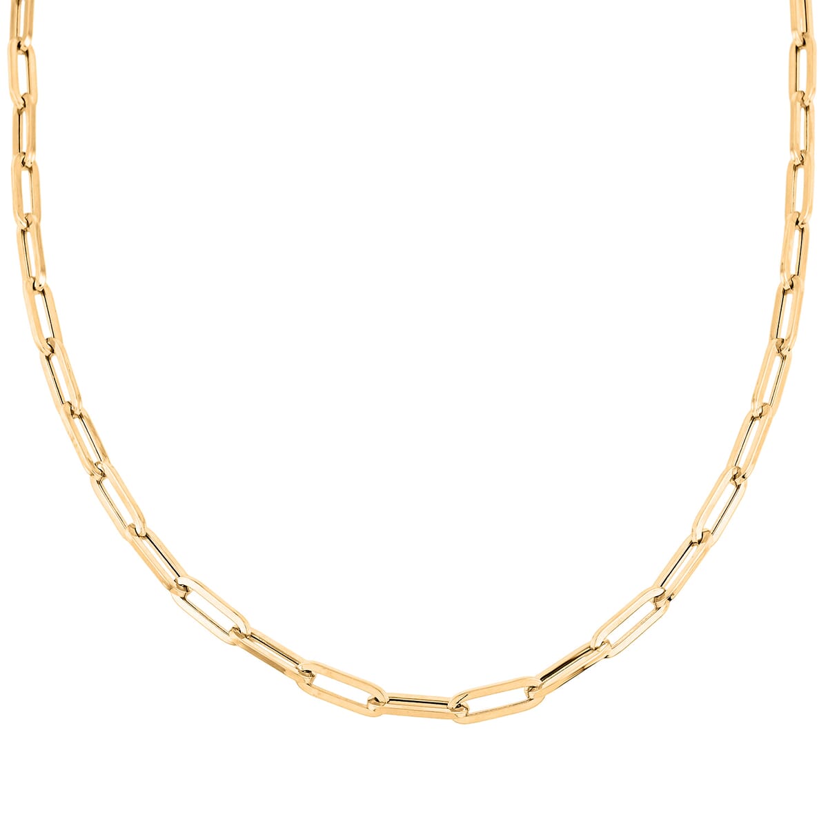 6mm Paperclip Chain Necklace in 10K Yellow Gold 18.40 Grams 24 Inches image number 2