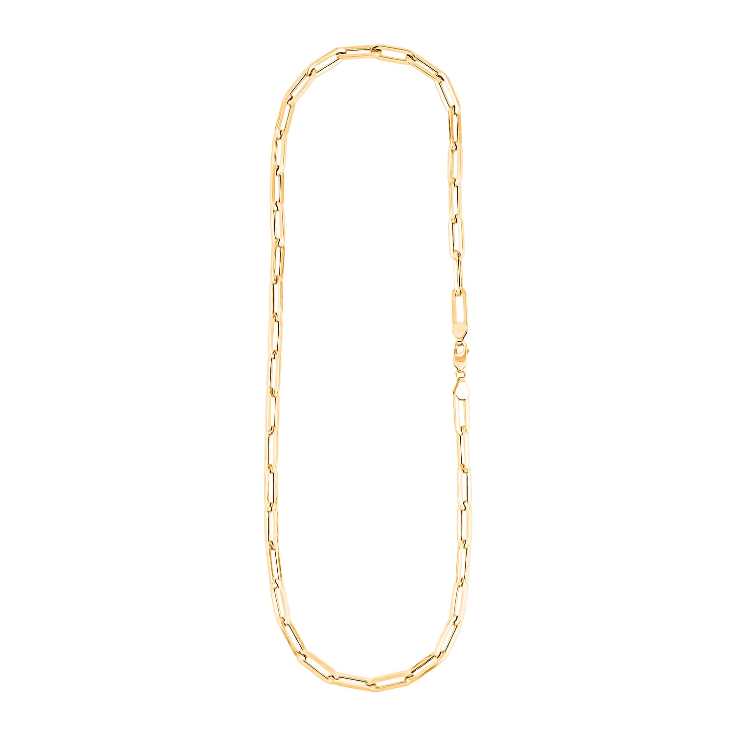 6mm Paperclip Chain Necklace in 10K Yellow Gold 18.40 Grams 24 Inches