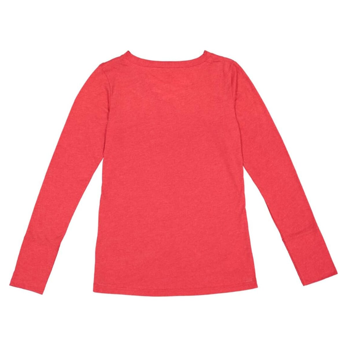LAT Red Long Sleeve Lace-Up Cotton Blend Fine Jersey Tee - XL image number 2