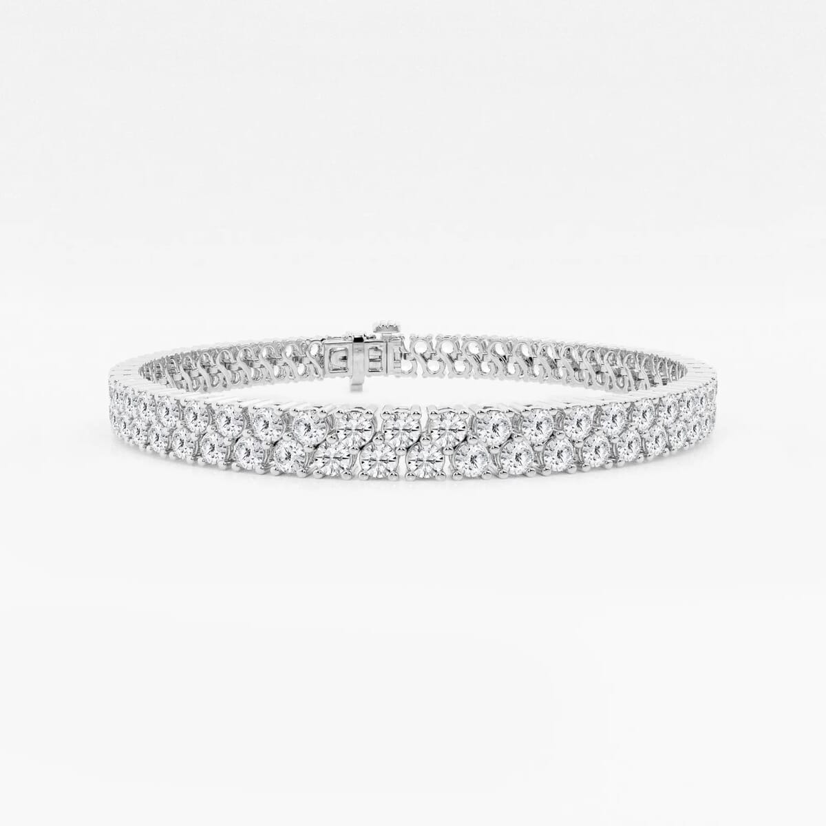 Luxuriant Lab Grown Diamond G SI 8.00 ctw Bracelet in Sterling Silver (7.25 In) image number 0