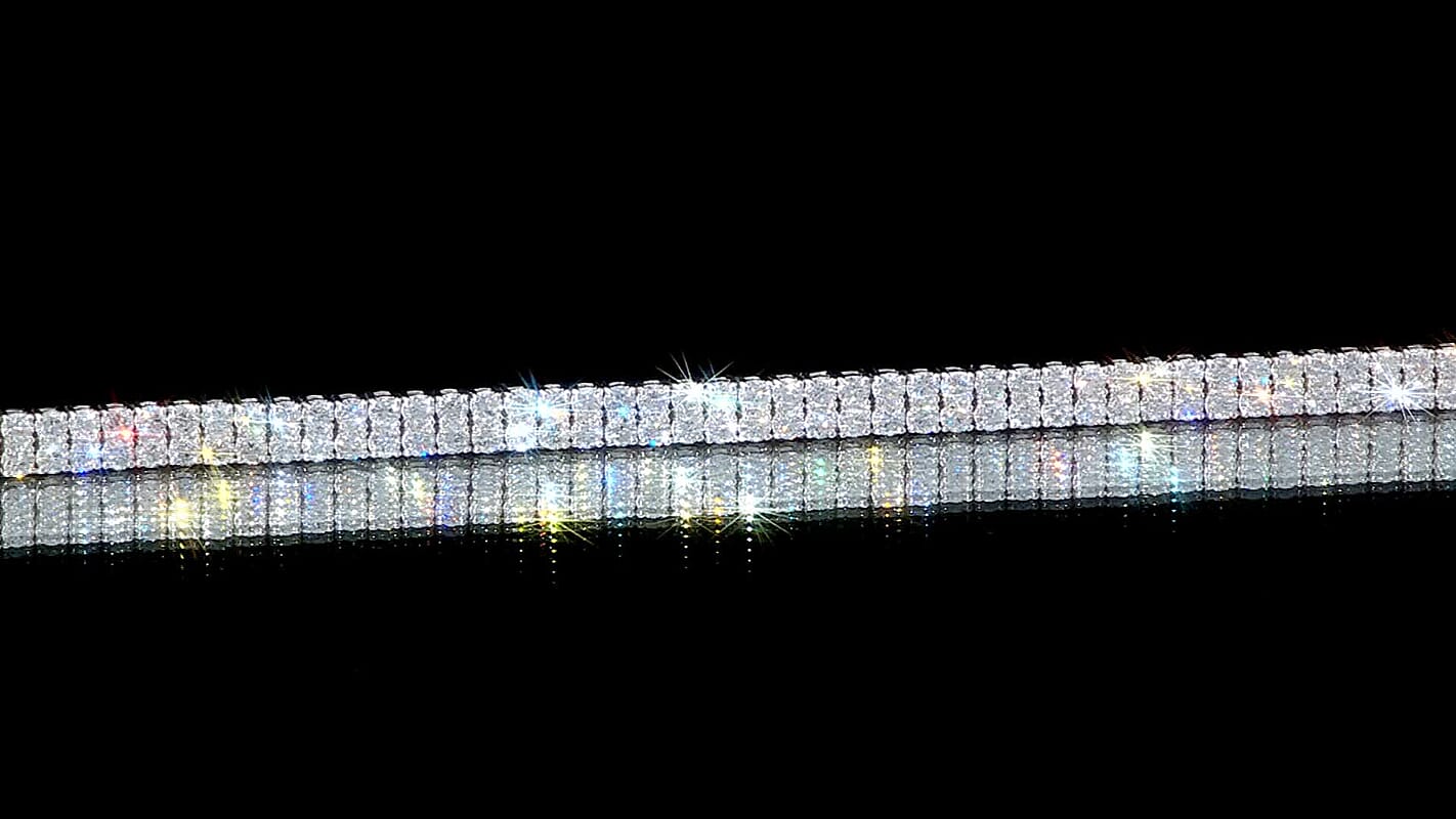 Luxuriant Lab Grown Diamond G SI 8.00 ctw Bracelet in Sterling Silver (7.25 In)