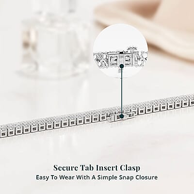 Luxuriant Lab Grown Diamond G SI 8.00 ctw Bracelet in Sterling Silver (7.25 In)