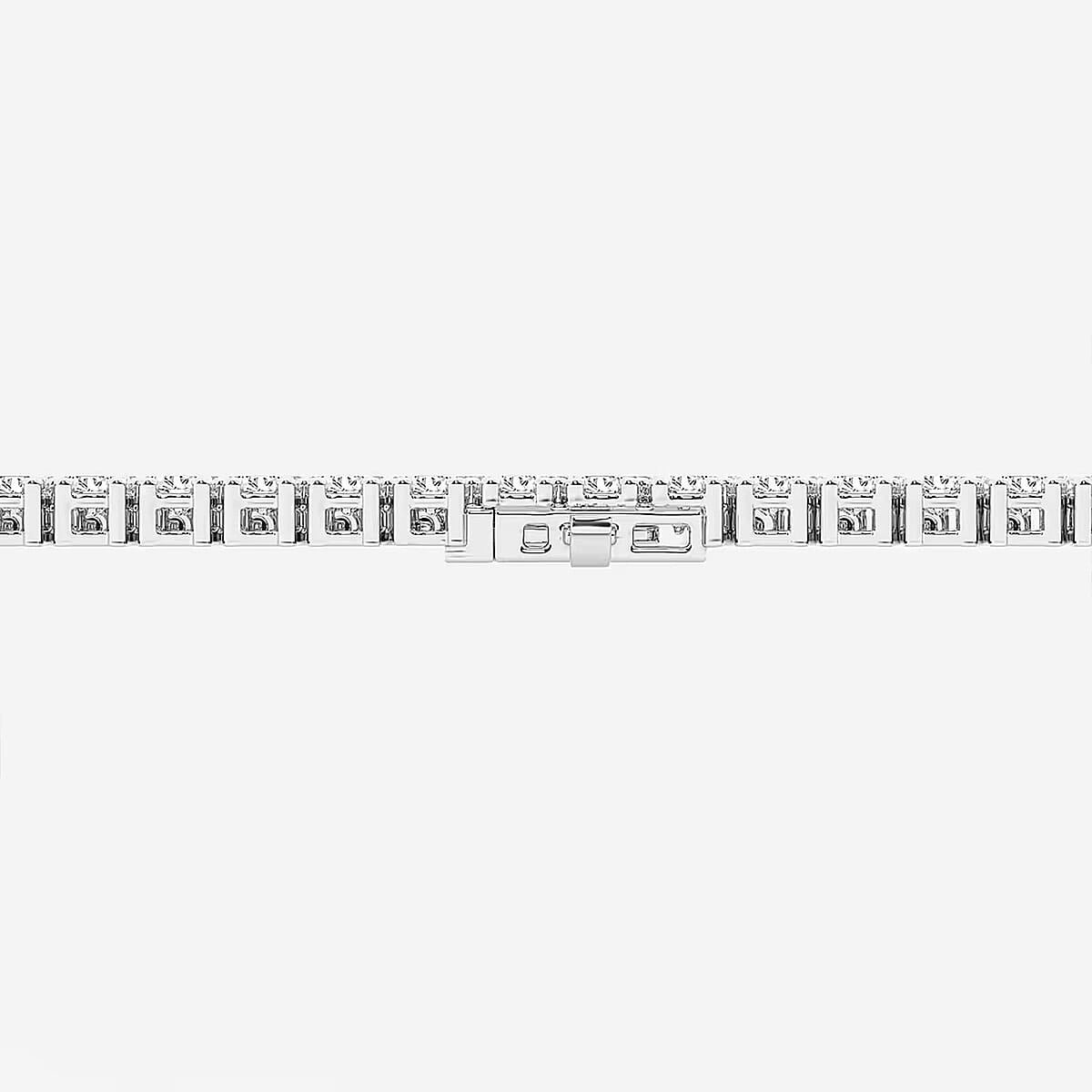 Luxuriant Lab Grown Diamond G SI 8.00 ctw Bracelet in Sterling Silver (7.25 In) image number 6