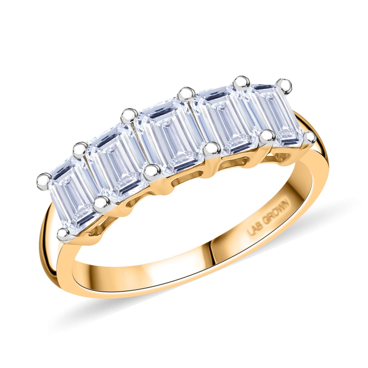 Luxuriant Lab Grown Diamond G VS 2.50 ctw Ring in 14K Yellow Gold (Size 10.0) 3.95 Grams image number 0