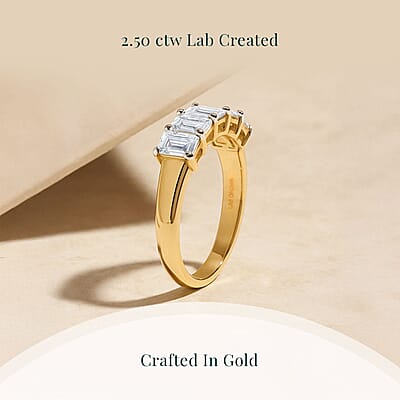 Luxuriant Lab Grown Diamond G VS 2.50 ctw Ring in 14K Yellow Gold (Size 10.0) 3.95 Grams