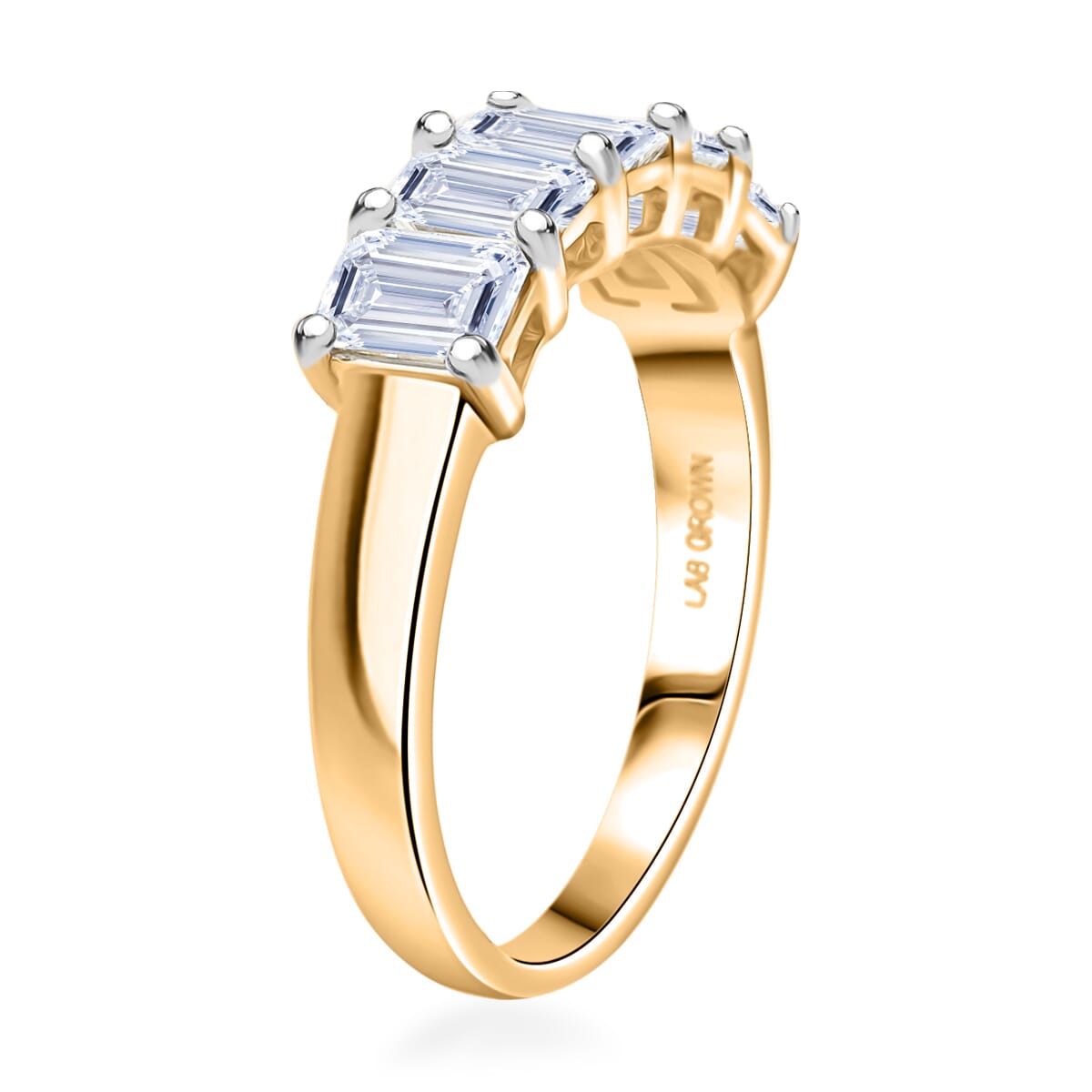 Luxuriant Lab Grown Diamond G VS 2.50 ctw Ring in 14K Yellow Gold (Size 10.0) 3.95 Grams image number 3