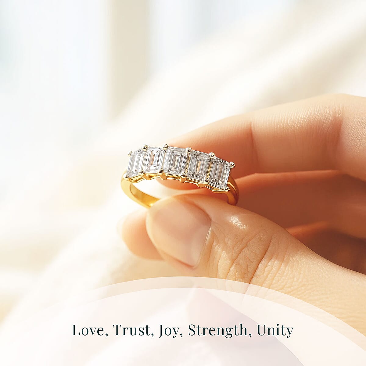 Luxuriant Lab Grown Diamond G VS 2.50 ctw Ring in 14K Yellow Gold (Size 4.0) 3.95 Grams image number 5