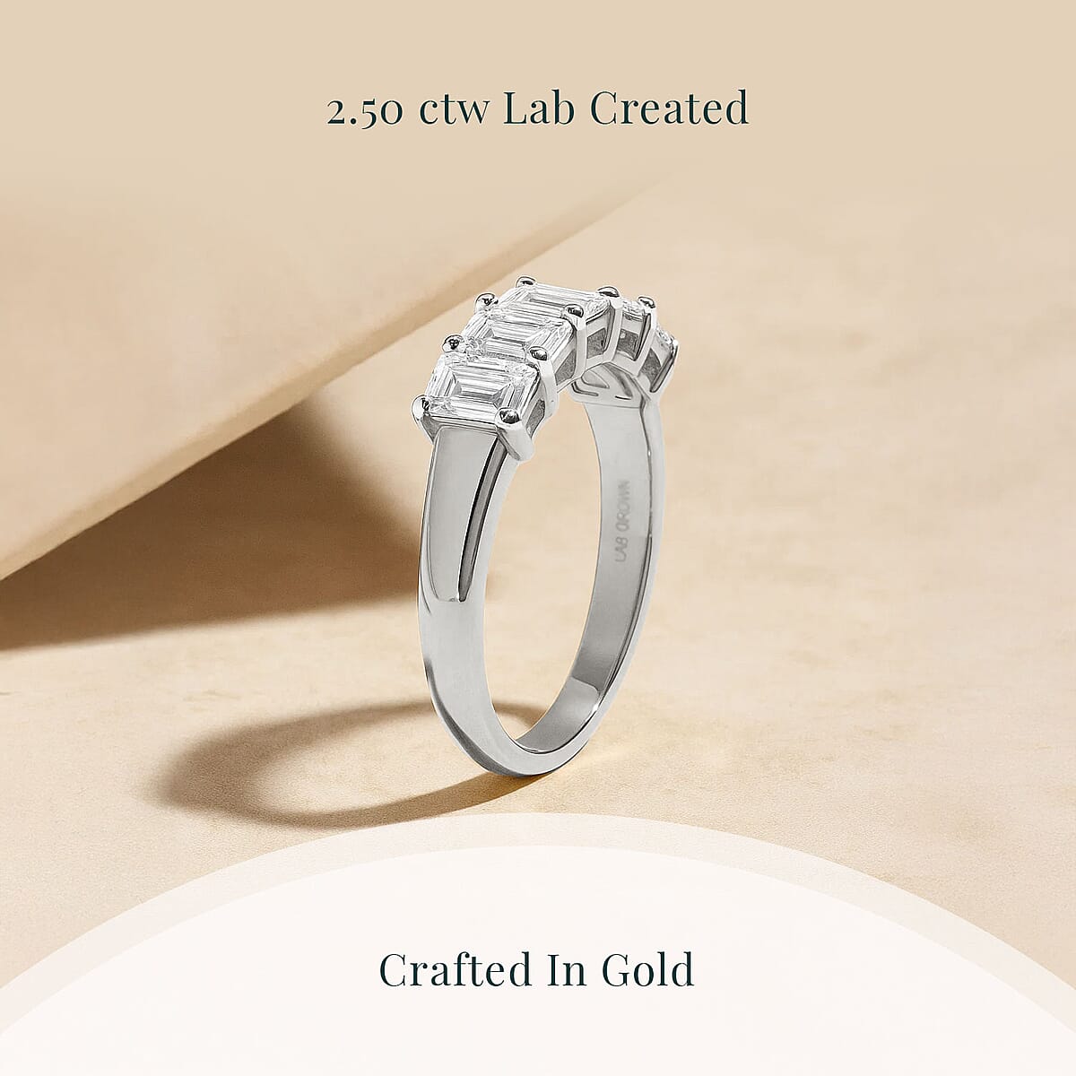 Luxuriant Lab Grown Diamond G VS 2.50 ctw Ring in 14K White Gold (Size 10.0) 3.95 Grams image number 2