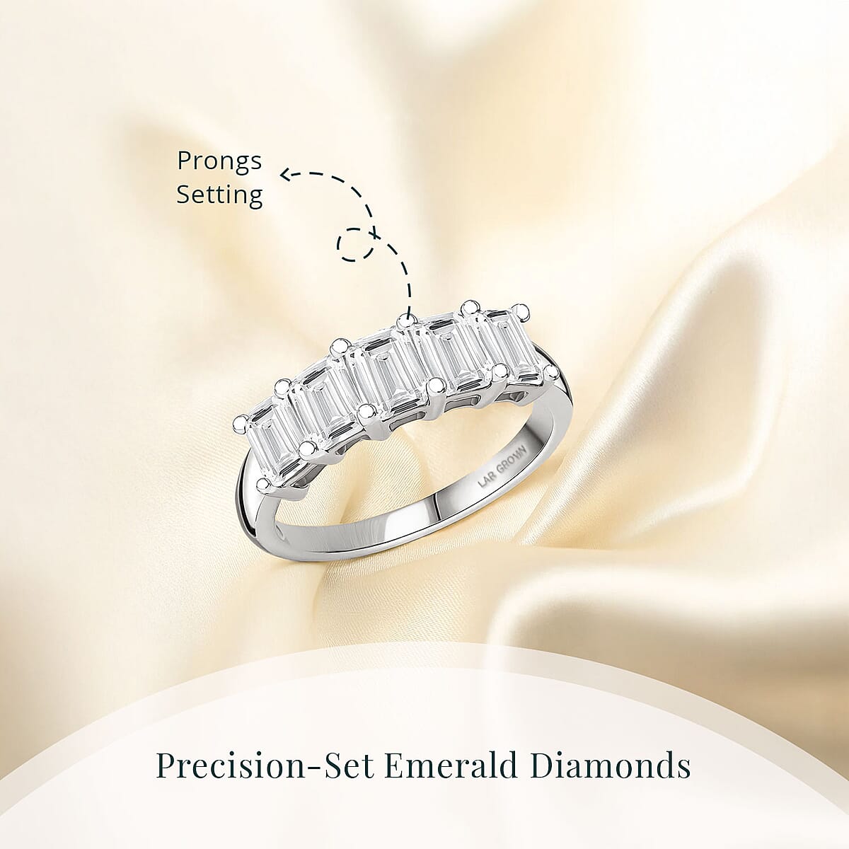 Luxuriant Lab Grown Diamond G VS 2.50 ctw Ring in 14K White Gold (Size 10.0) 3.95 Grams image number 4