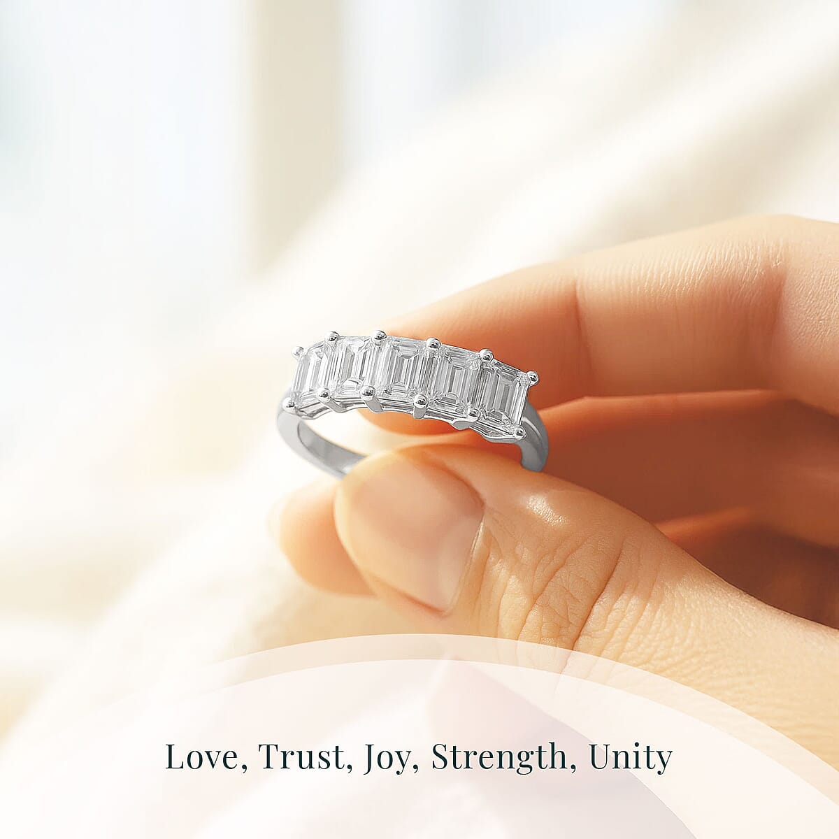 Luxuriant Lab Grown Diamond G VS 2.50 ctw Ring in 14K White Gold (Size 10.0) 3.95 Grams image number 5