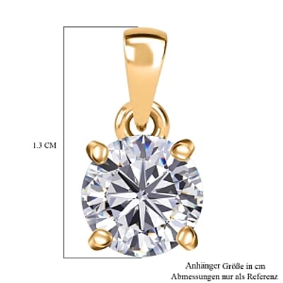 Swarovski Zirconia 1.85 ctw Pendant in Sterling Silver