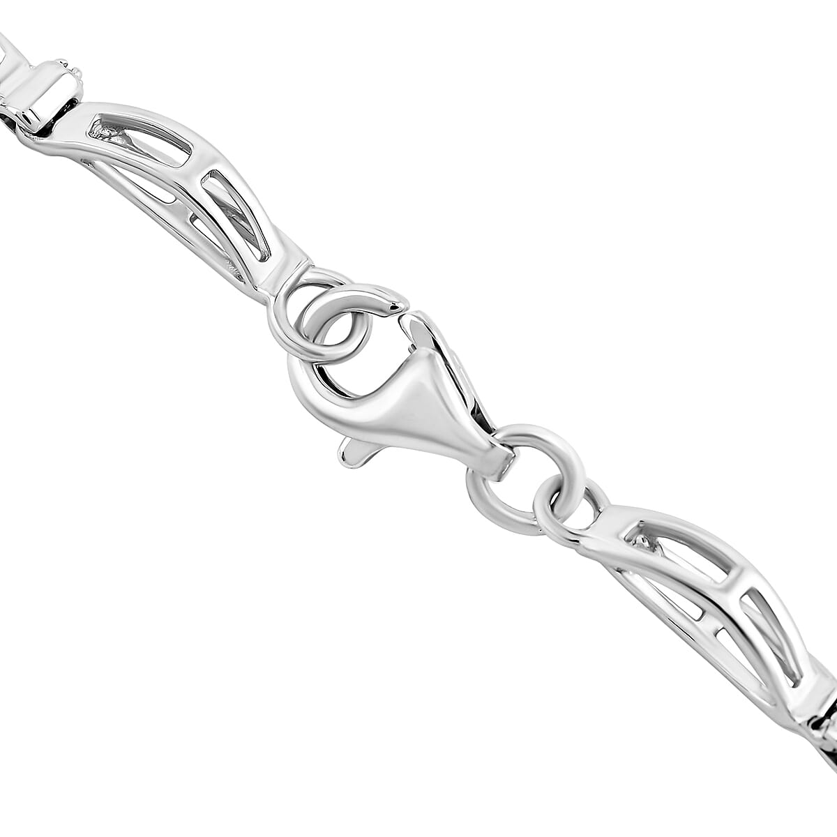 White Sapphire 3.00 ctw Bracelet in Sterling Silve (7.00 In)  image number 2