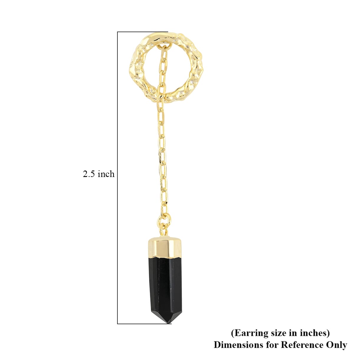 Onyx 16.00 ctw Earrings in Goldtone image number 4
