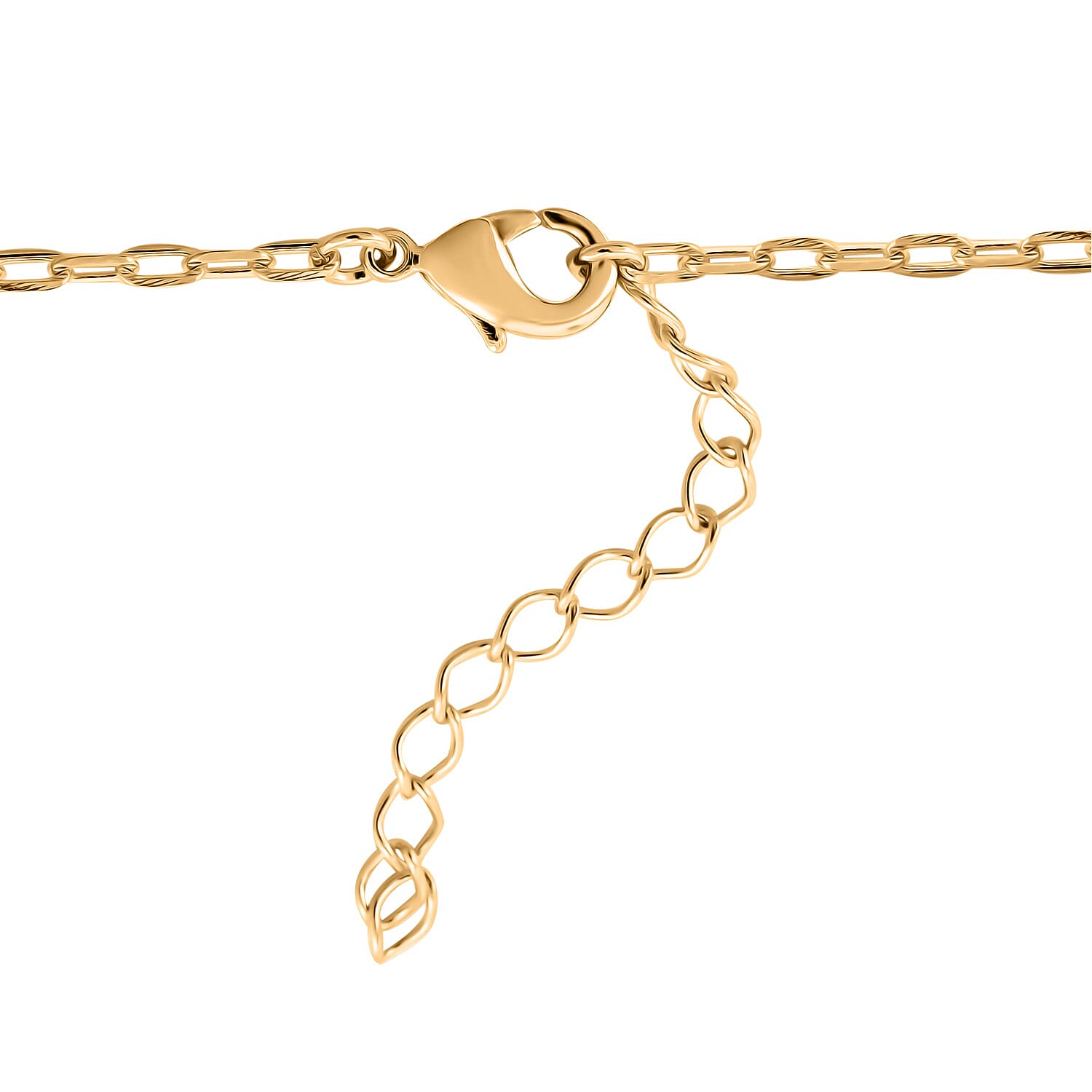 Green Quartz 38.00 ctw Necklace in Goldtone (16-18 Inches)
