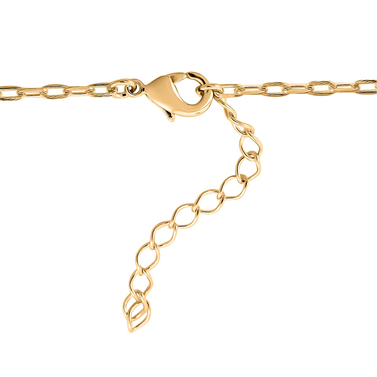 Green Quartz 38.00 ctw Necklace in Goldtone (16-18 Inches) image number 4