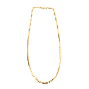 10K Yellow Gold 2.7mm Hollow Miami Cuban Necklace (24 Inches) (6 g)