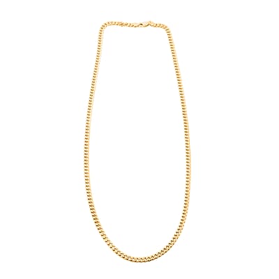 10K Yellow Gold 2.7mm Hollow Miami Cuban Necklace (26 Inches) (6.5 g)
