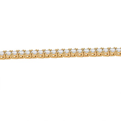 Moissanite 5.30 ctw Tennis Bracelet in Vermeil Yellow Gold Over Sterling Silver (7.00 In)