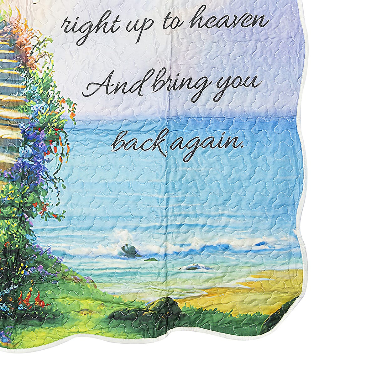 Closeout Inspirational Throw, If Fears Coul Build a Stairway  image number 1