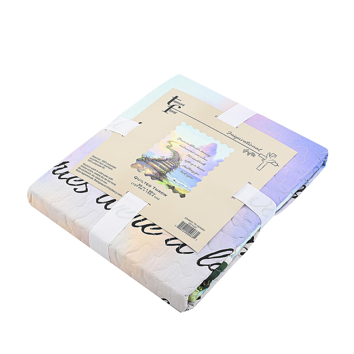 Closeout Inspirational Throw, If Fears Coul Build a Stairway  image number 2