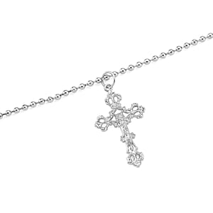 Genoa Austrian Crystal and Simulated Pearl Japanese Movement Pocket Watch with 4 Layer Chain (17, 24 and 34 Inches)