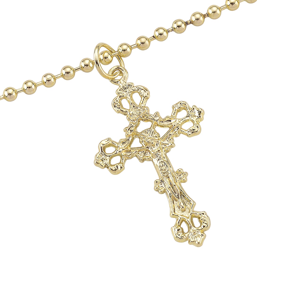 Genoa Austrian Crystal and Simulated Pearl Japanese Movement Pocket Watch with 4 Layer Chain (17, 24 and 34 Inches) image number 2