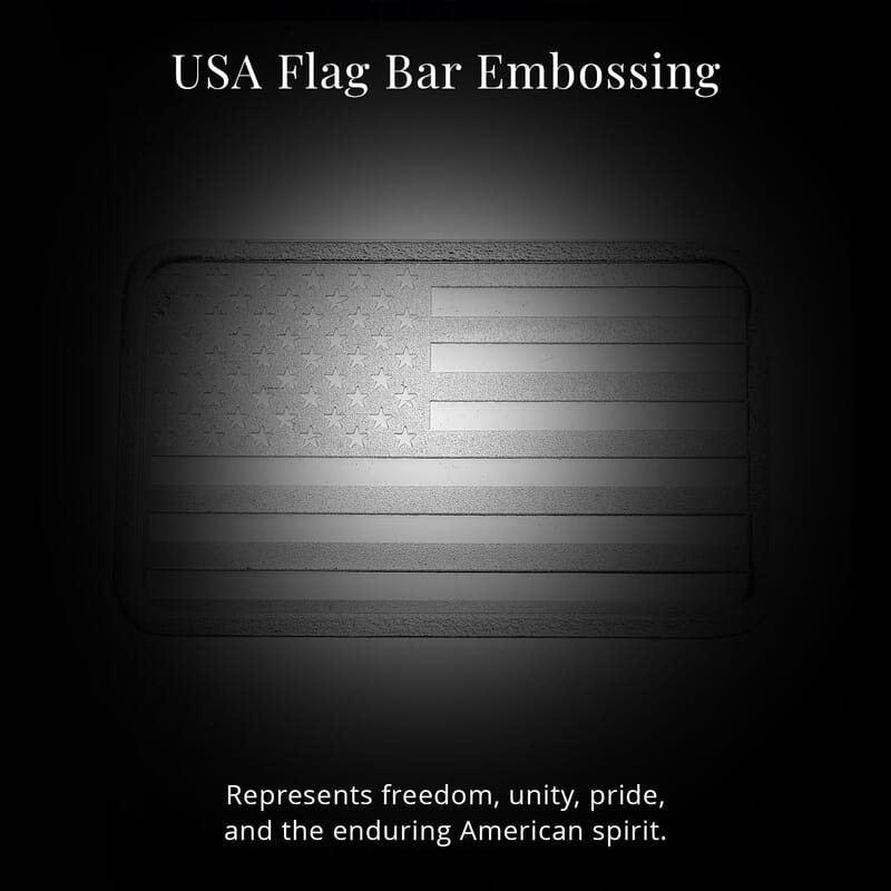 999 Fine Silver Land of the Free – USA Flag Tribute Bar 10 Grams