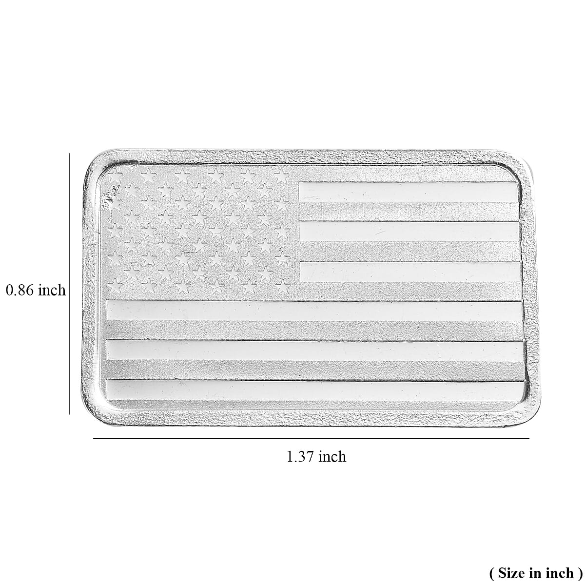 999 Fine Silver USA Flag Emboss Bar (10 g) (Del. in 10-12 Days) image number 6