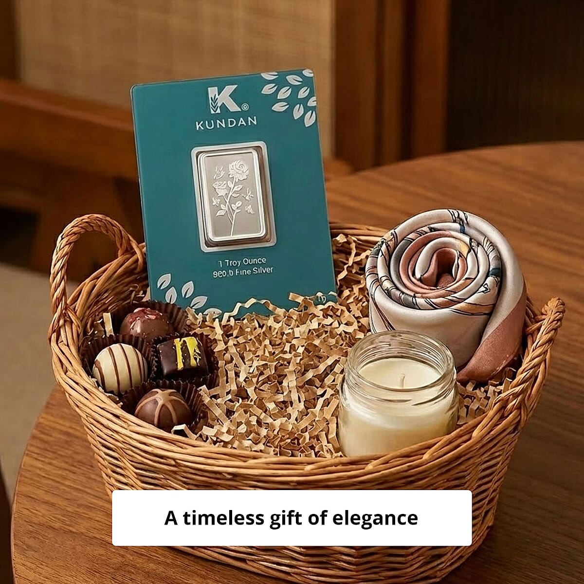  Kundan 999.9 Fine Silver One Troy Ounce Bullion Rose Flower Bar (31 g) image number 4