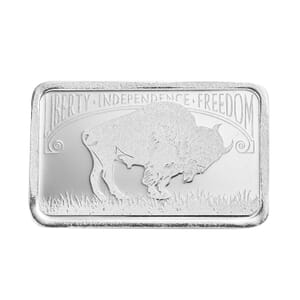 999 Fine Silver American bison Emboss Bar (10 g)