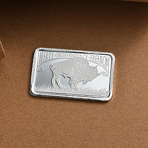 999 Fine Silver American bison Emboss Bar (10 g) (Del. in 10-12 Days)