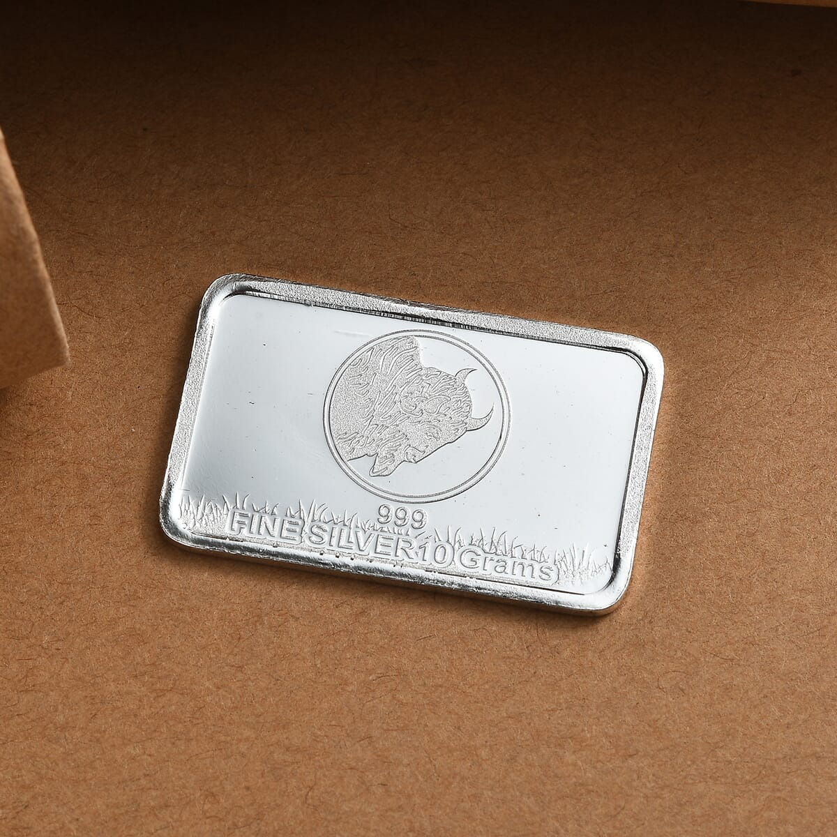 999 Fine Silver American bison Emboss Bar (10 g) image number 2