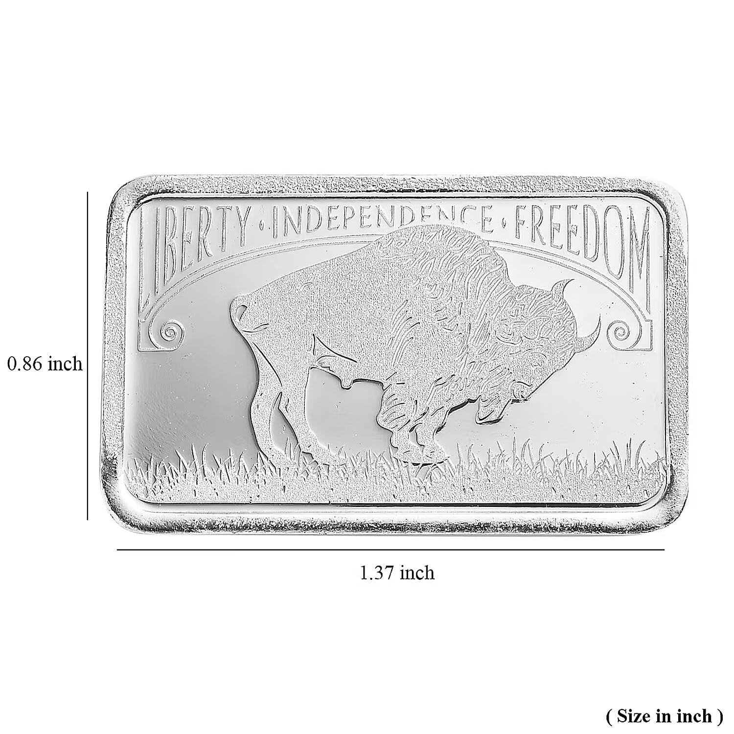 999 Fine Silver The Great American Bison – Symbol of Strength Bar 10 Grams