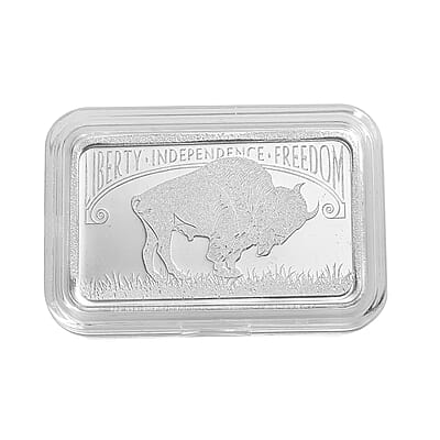 999 Fine Silver The Great American Bison – Symbol of Strength Bar 10 Grams