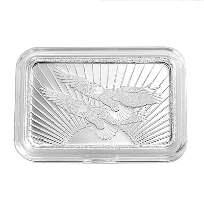 999 Fine Silver Wings of Freedom – The Proud Twin Eagle Bar 10 Grams