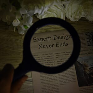 Livmore Black Single 3X Hand-held LED Light Magnifier (2xAA Battery Not Included)