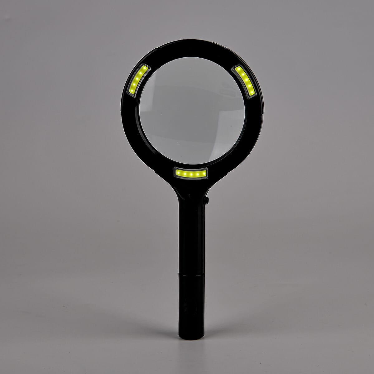 Black Single 3X Hand-held LED Light Magnifier (2xAA Battery Not Included) image number 3